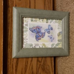 Butterfly picture in frame